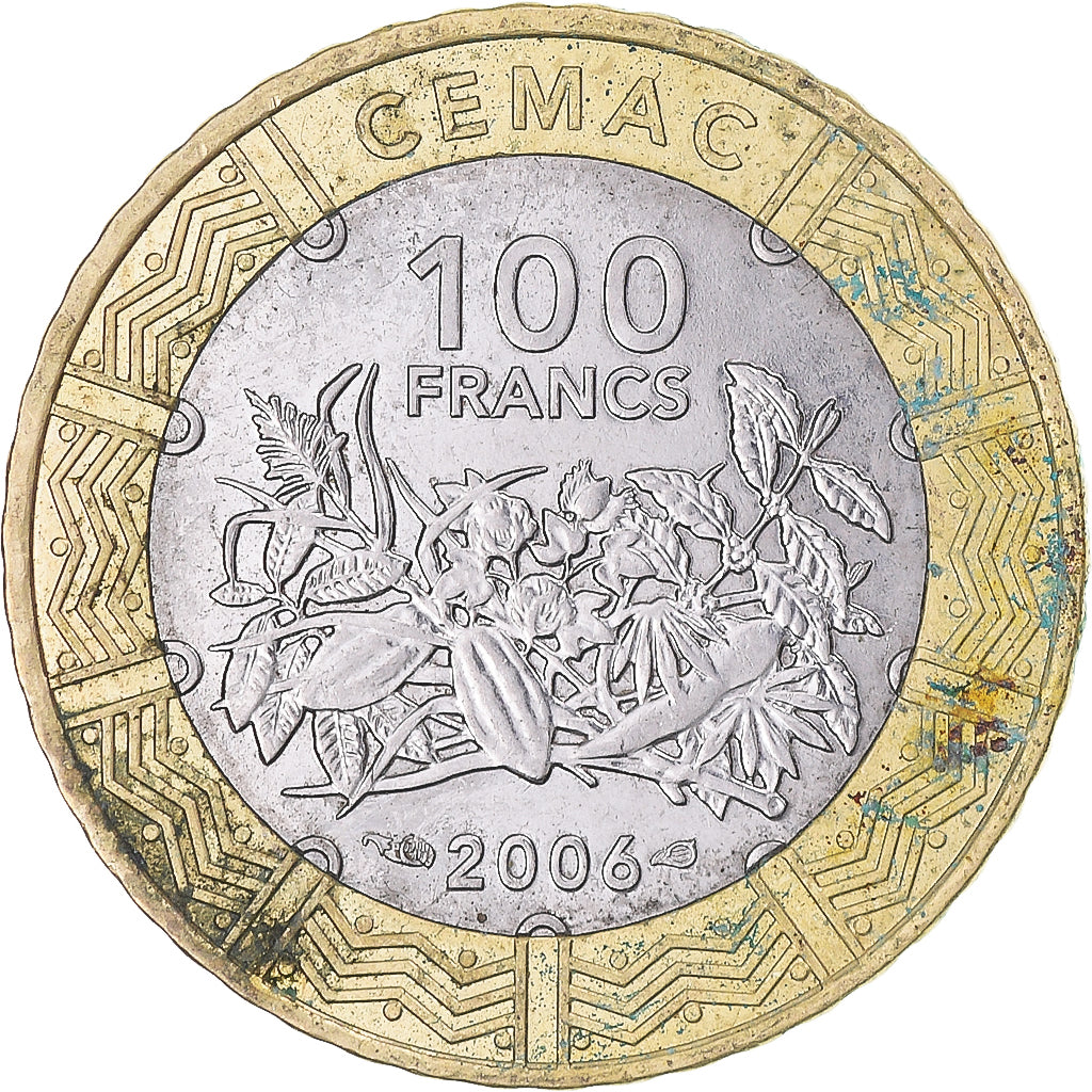 Coin, Central African States, 100 Francs, 2006