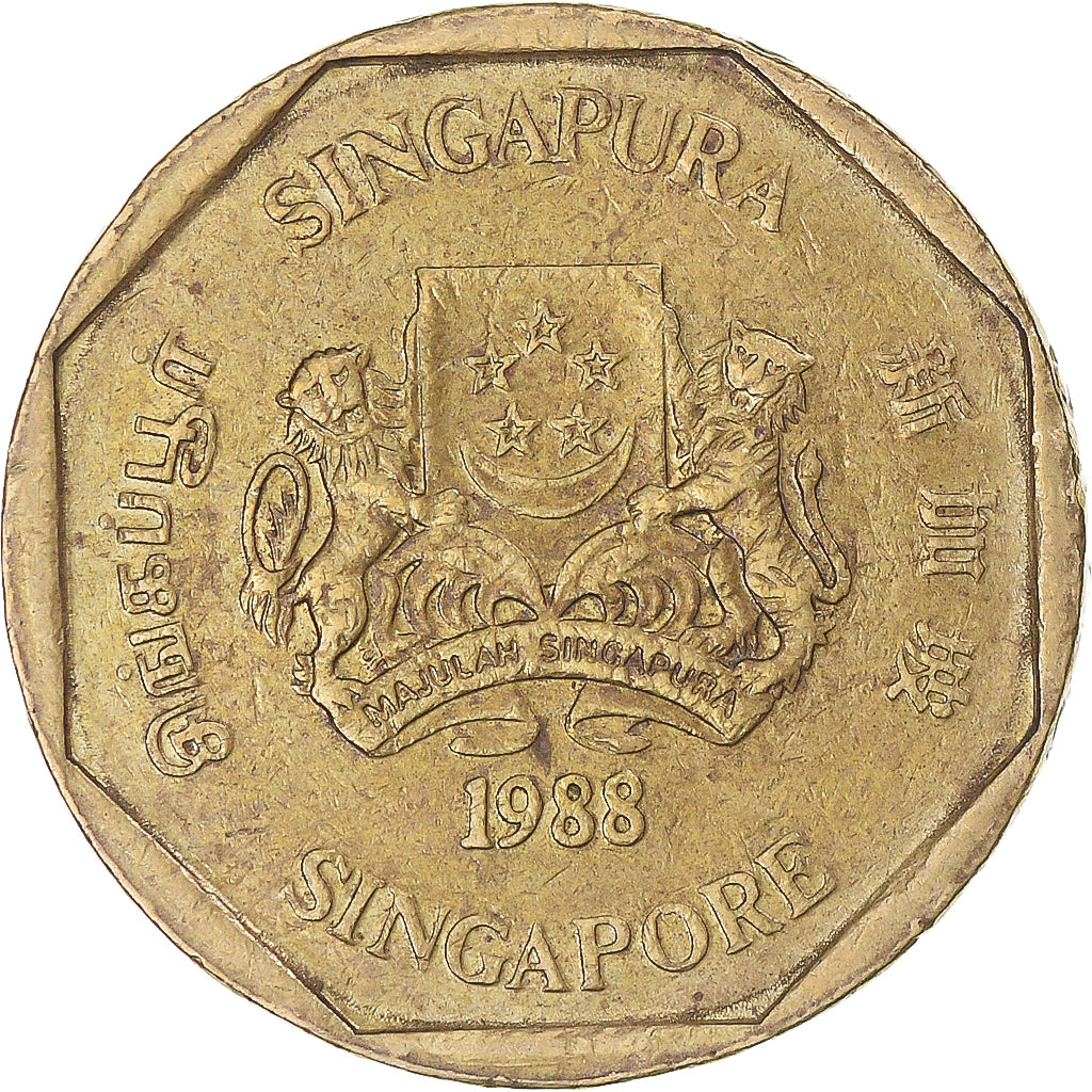 Moneda, Singapur, Dollar, 1988