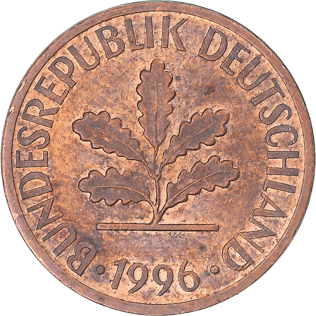 Moeda, Alemanha, Pfennig, 1996