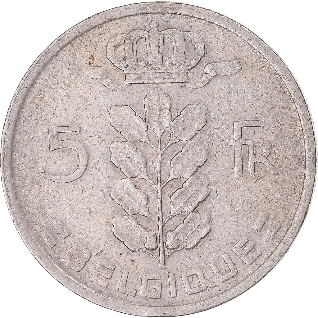 Moneda, Bélgica, 5 Francs, 5 Frank, 1970