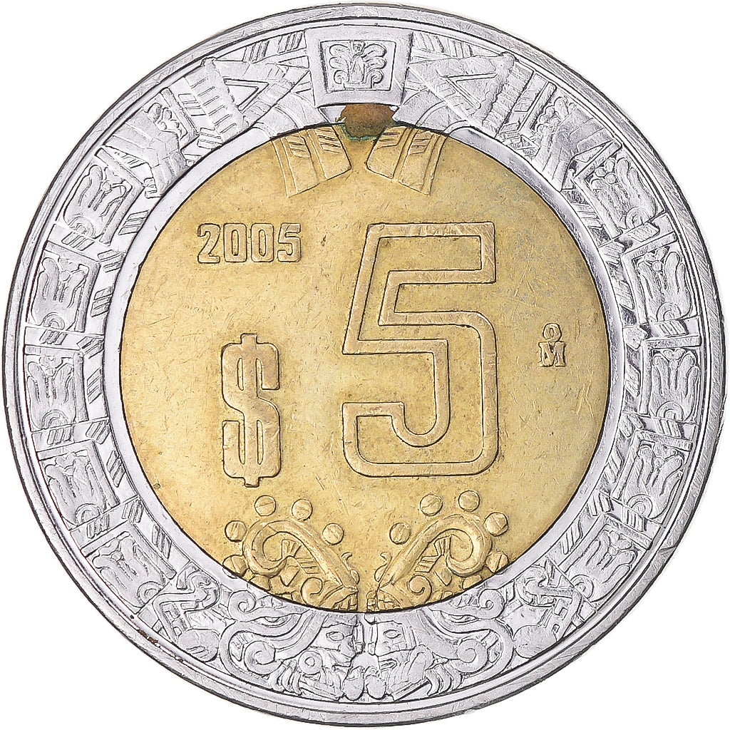 Moneta, Messico, 5 Pesos, 2005