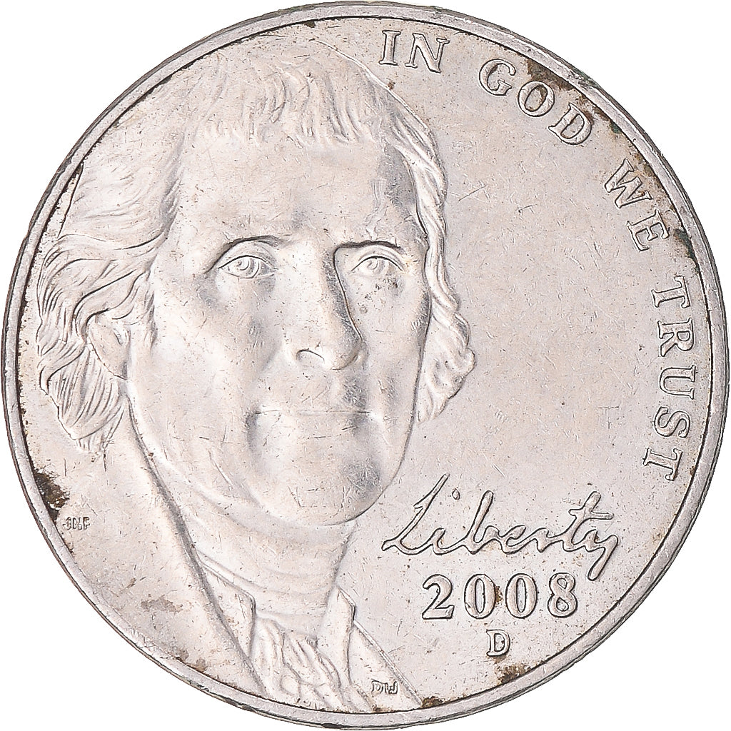 Moneta, Stati Uniti, 5 Cents, 2008