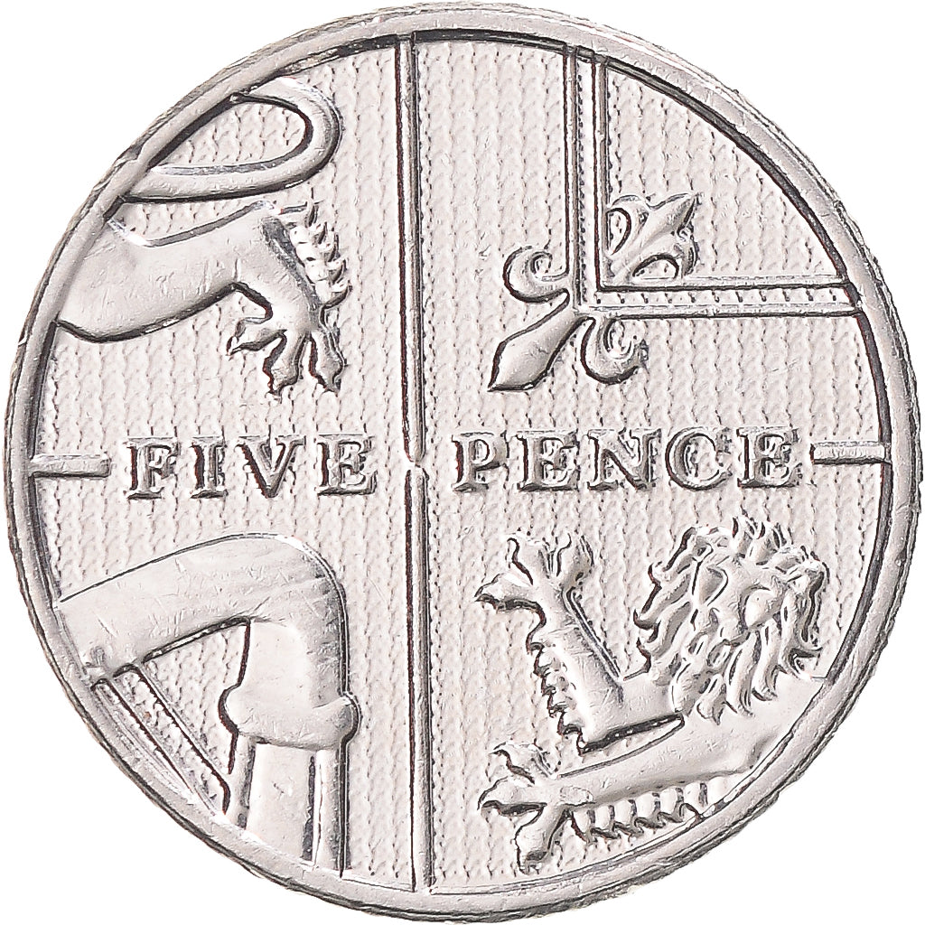 Monnaie, Grande-Bretagne, 5 Pence, 2016