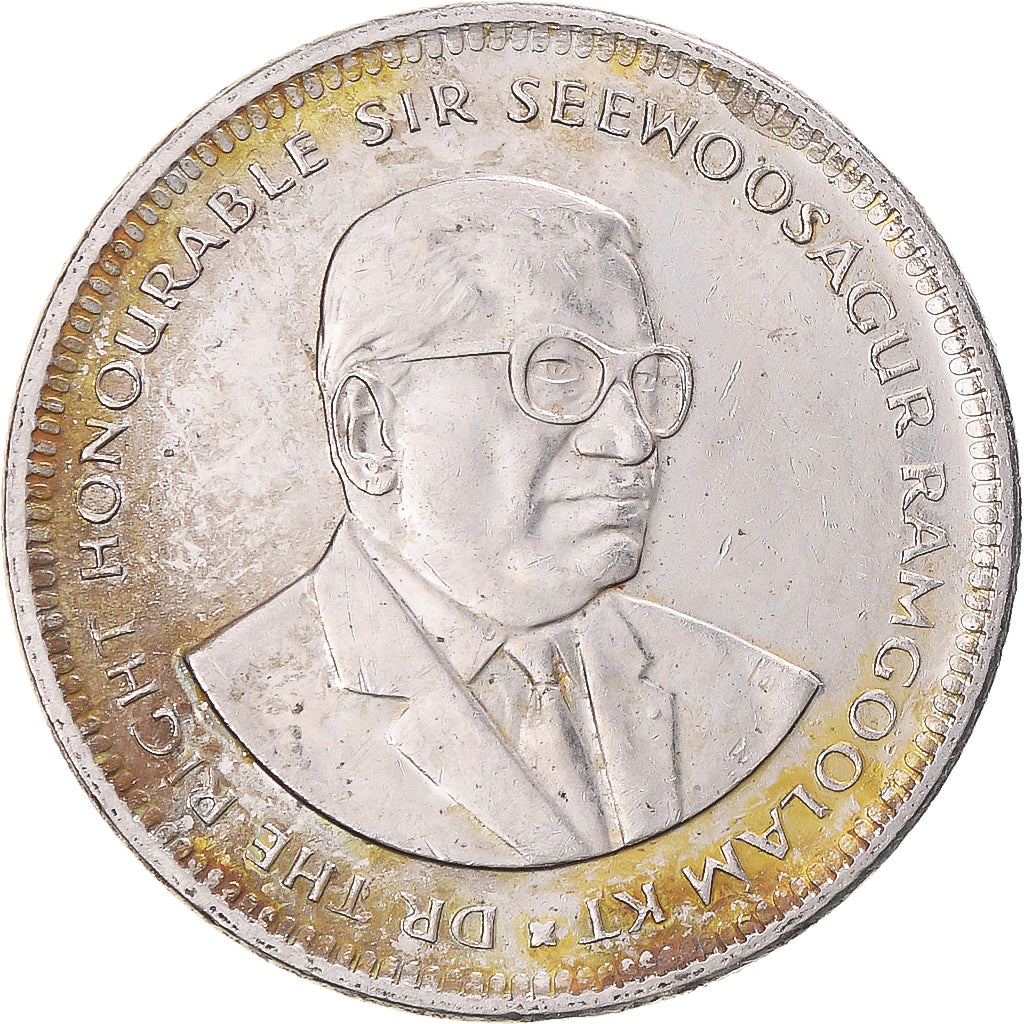 Coin, Mauritius, 1/2 Rupee, 1999