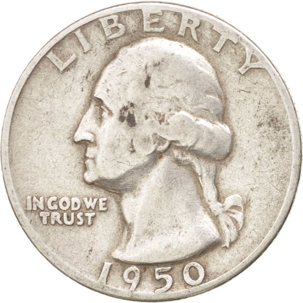 UNITED STATES, Washington Quarter, Quarter, 1950, U.S. Mint, KM #164,...