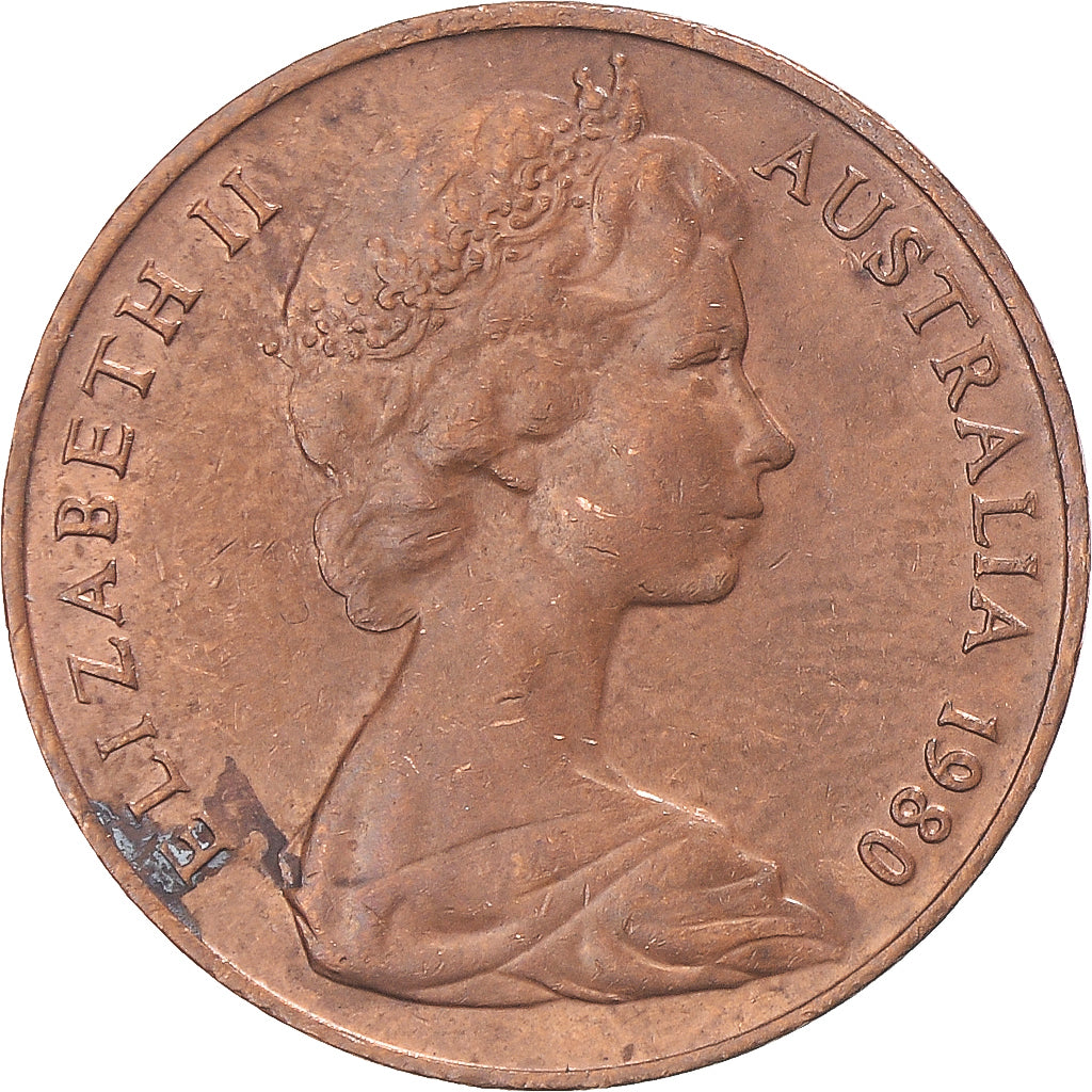 Monnaie, Australie, 2 Cents, 1980