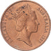 Moneda, Australia, 2 Cents, 1989