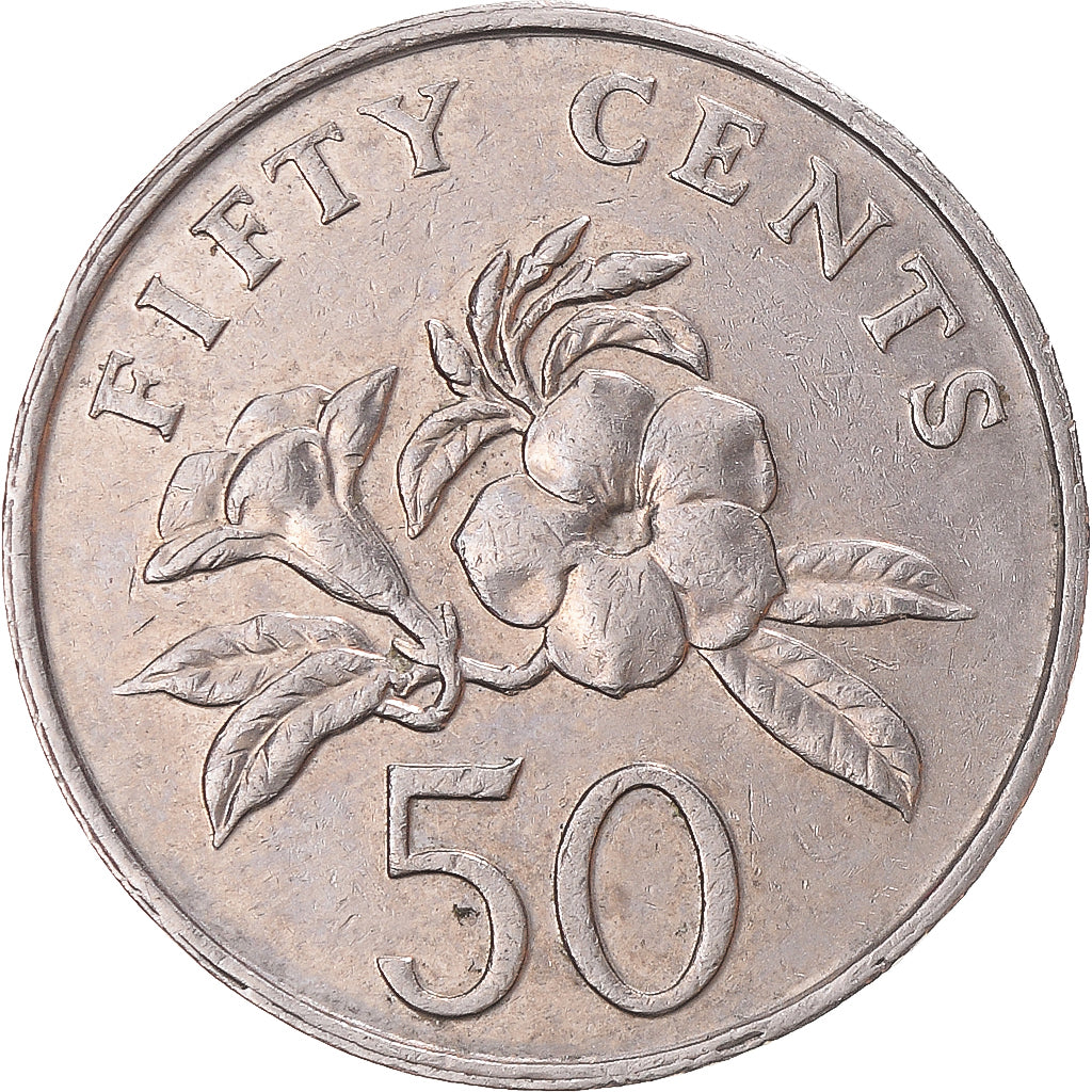 Munten, Singapur, 50 Cents, 1990