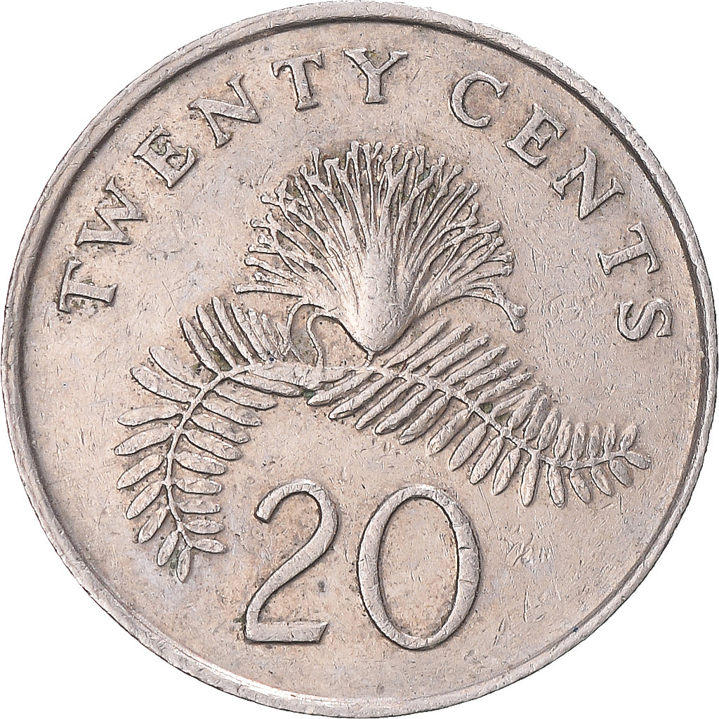 Moneta, Singapur, 20 Cents, 1991