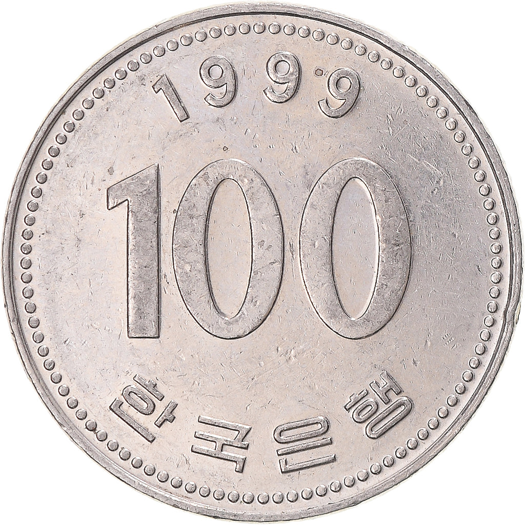 Monnaie, Corée, 100 Won, 1999