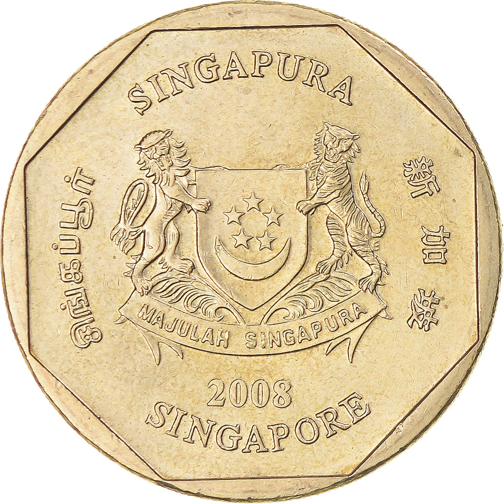 Moneta, Singapur, Dollar, 2008