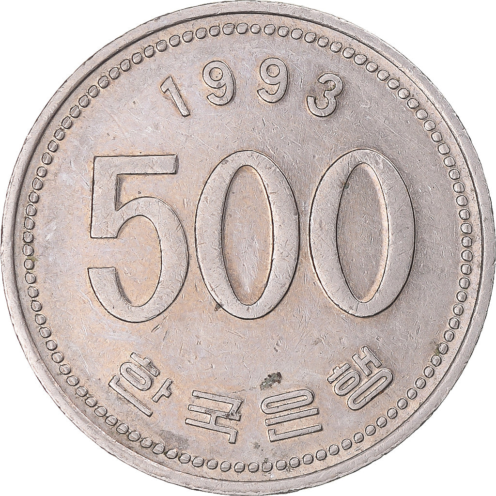Moneta, Corea, 500 Won, 1993