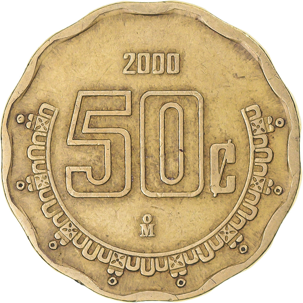 Coin, Mexico, 50 Centavos, 2000