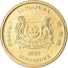 Moeda, Singapura, 5 Cents, 2009