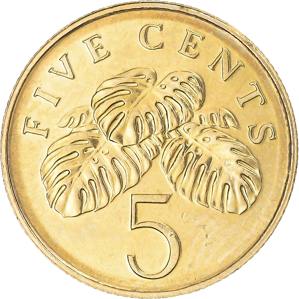 Moeda, Singapura, 5 Cents, 2009