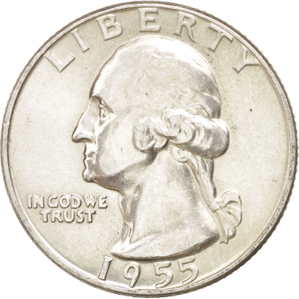 UNITED STATES, Washington Quarter, Quarter, 1955, U.S. Mint, KM #164,...