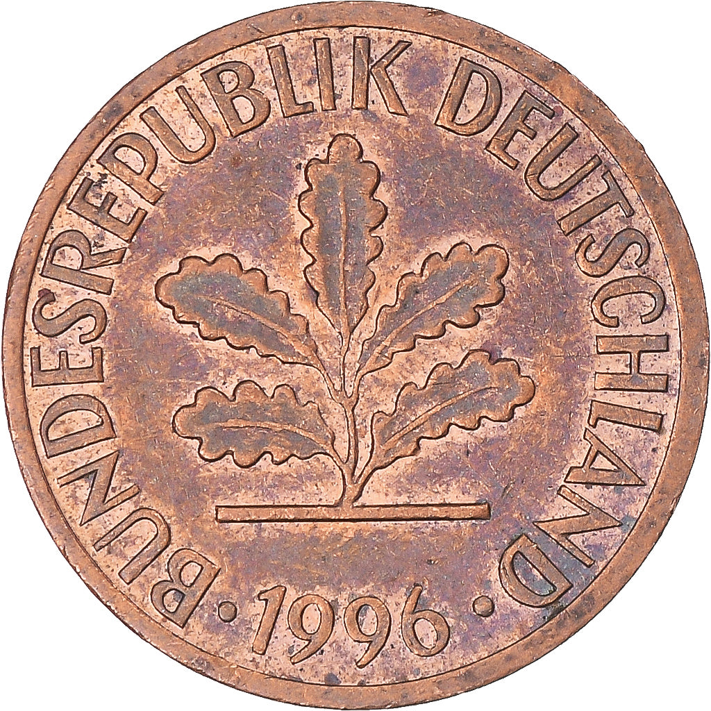 Münze, Deutschland, Pfennig, 1996