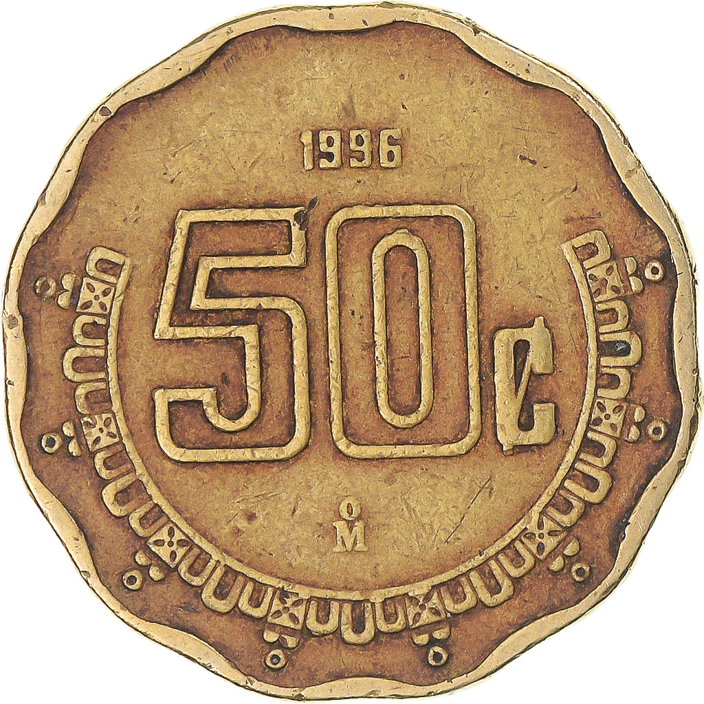 Moeda, México, 50 Centavos, 1996