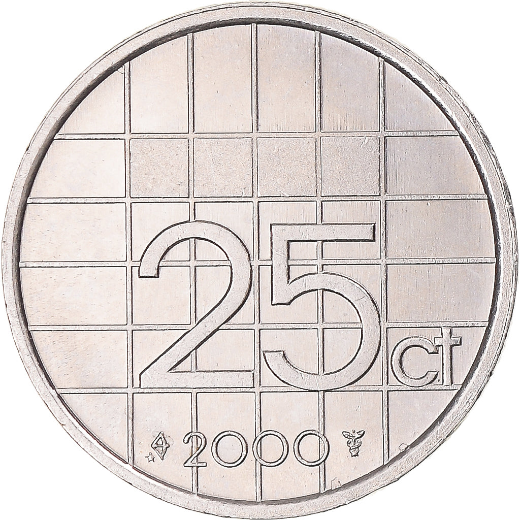 Moneta, Holandia, 25 Cents, 2000