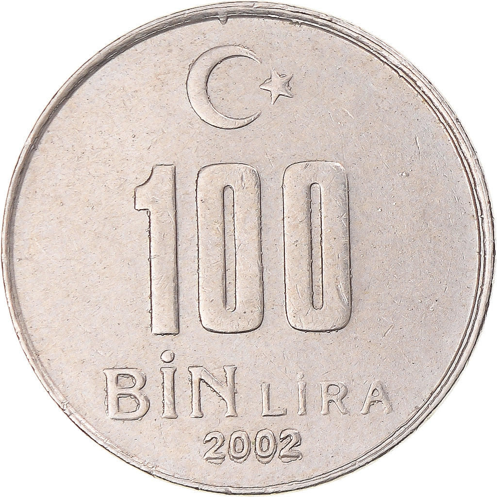 Munten, Turkije, 100000 Lira, 100 Bin Lira, 2002