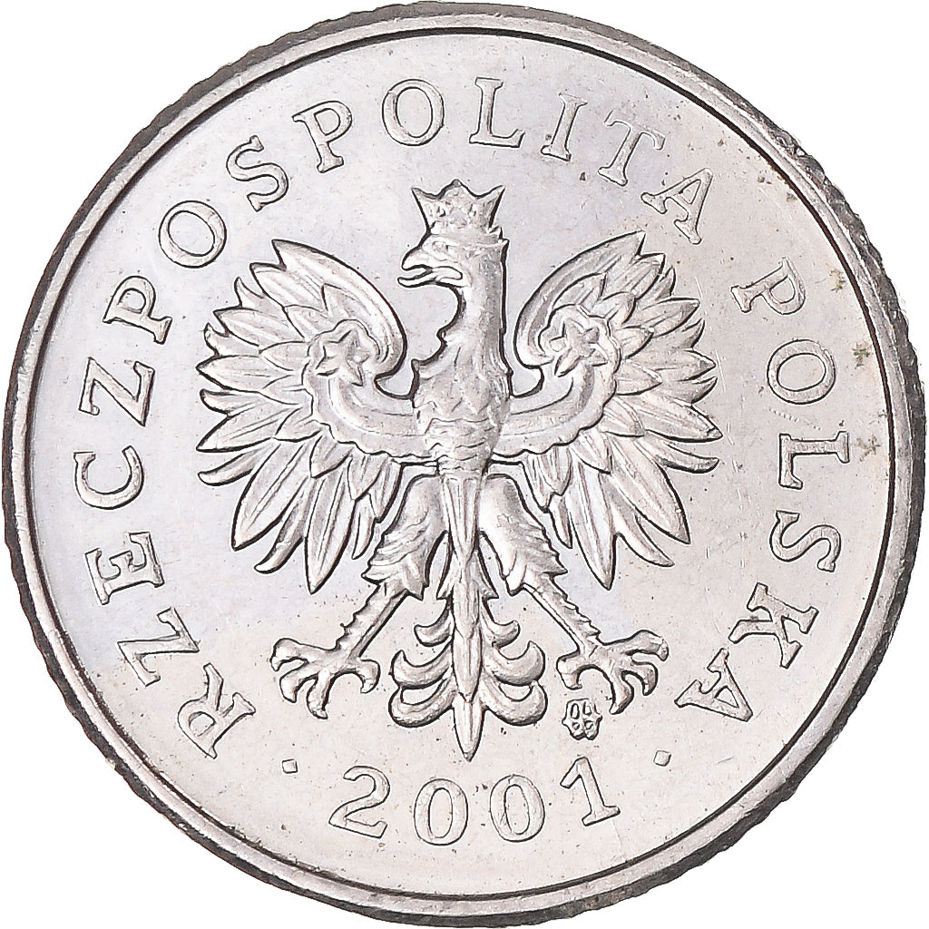 Moneta, Polonia, 10 Groszy, 2001