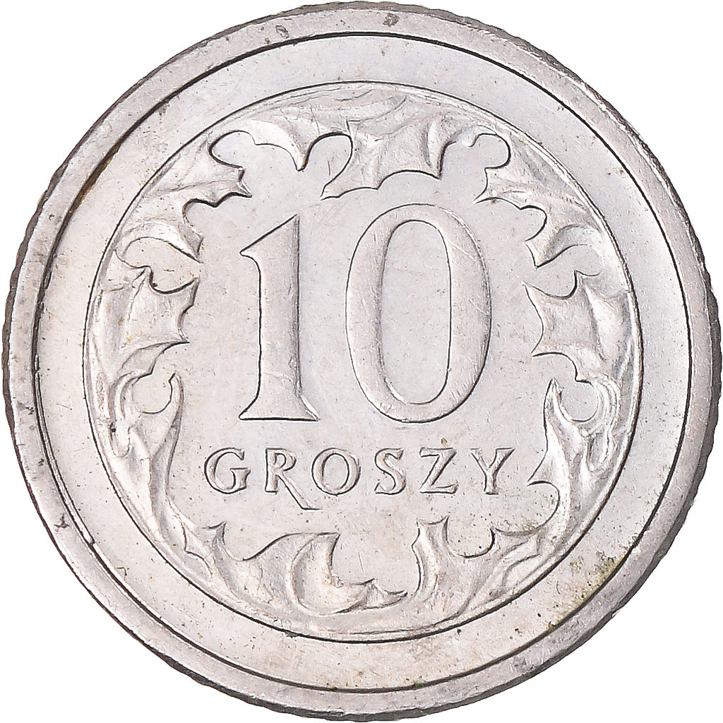 Moneta, Polonia, 10 Groszy, 2001