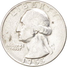 UNITED STATES, Washington Quarter, Quarter, 1955, U.S. Mint, KM #164,...