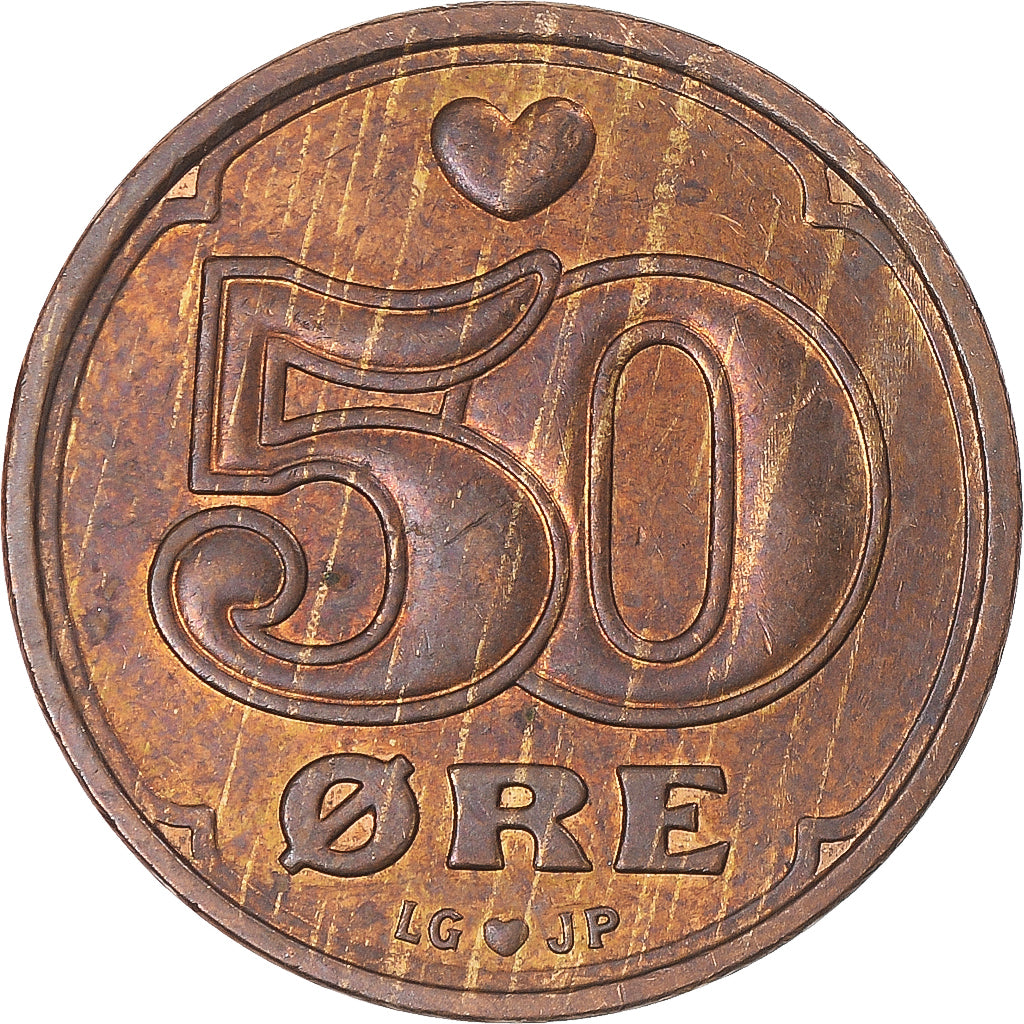 Moneta, Danimarca, 50 Öre, 1994