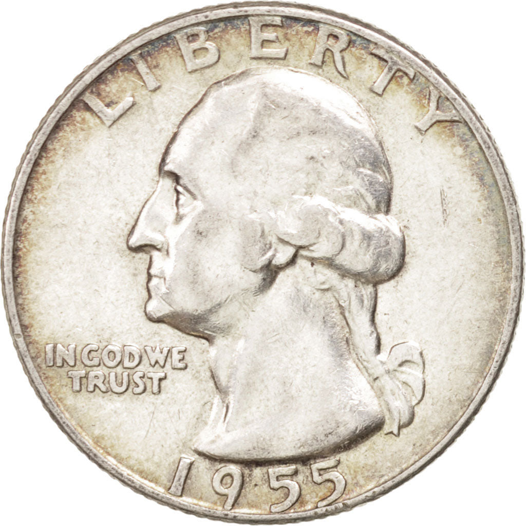 UNITED STATES, Washington Quarter, Quarter, 1955, U.S. Mint, KM #164,...