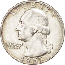UNITED STATES, Washington Quarter, Quarter, 1955, U.S. Mint, KM #164,...