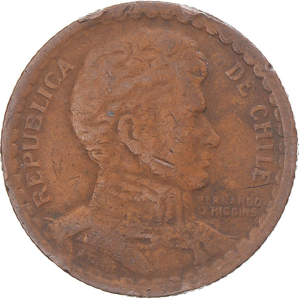 Coin, Chile, Peso, 1943