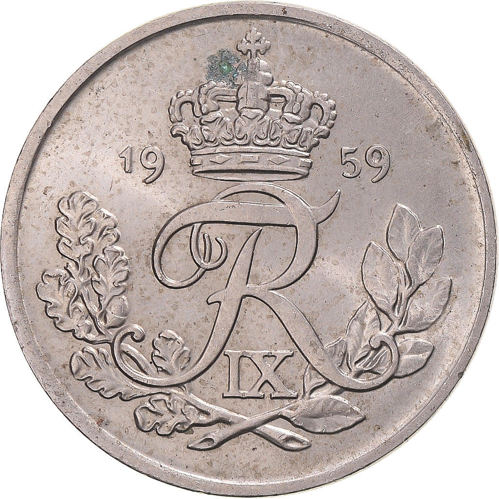 Moneta, Danimarca, 25 Öre, 1959