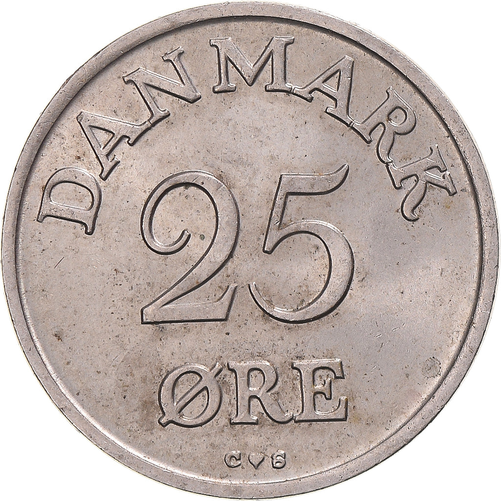 Moneta, Danimarca, 25 Öre, 1959