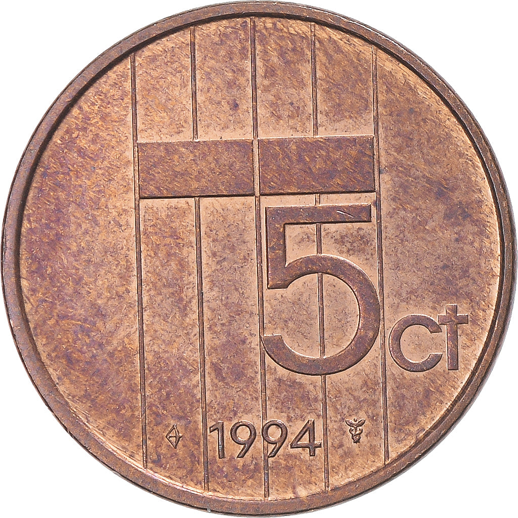 Moneta, Paesi Bassi, 5 Cents, 1994