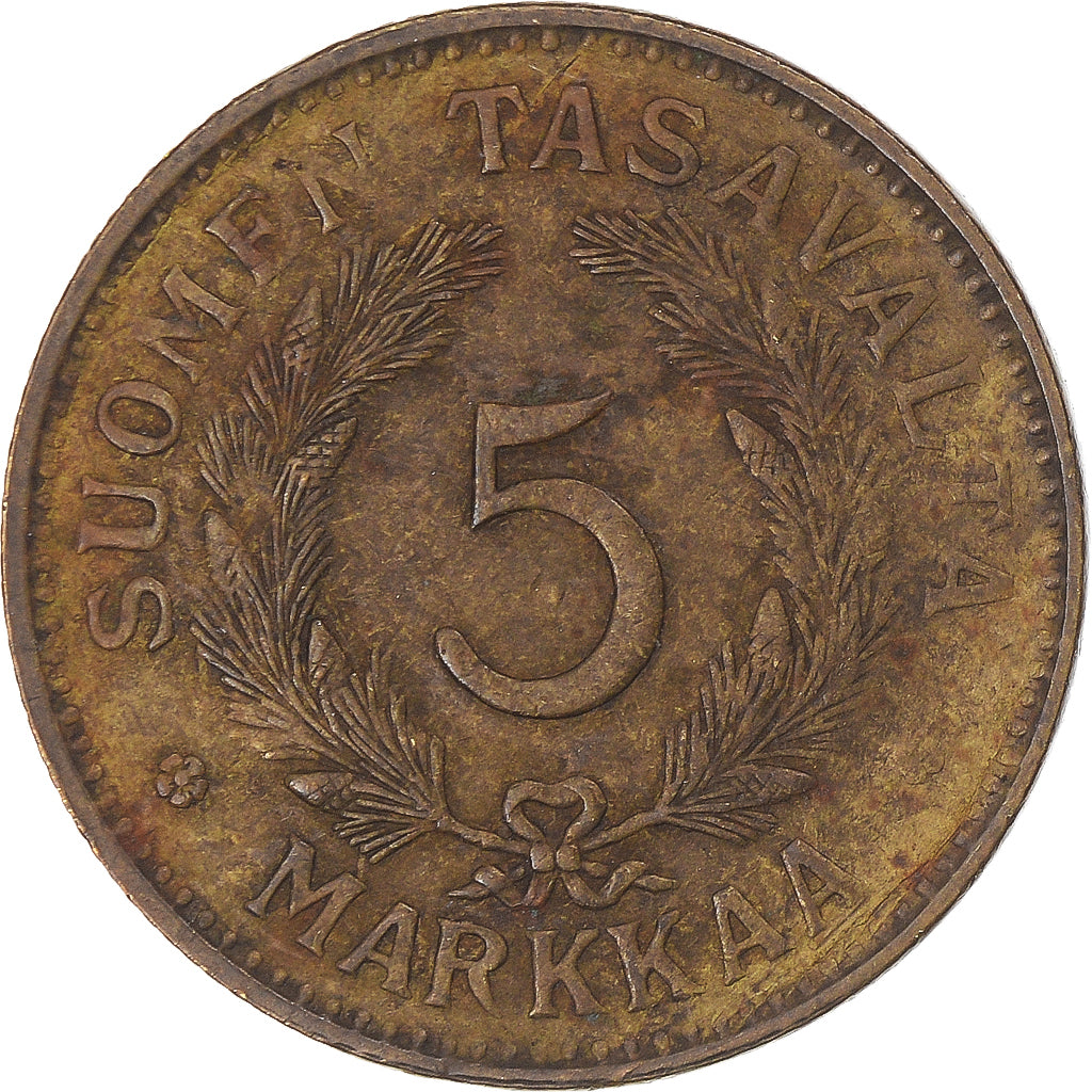 Moeda, Finlândia, 5 Markkaa, 1949
