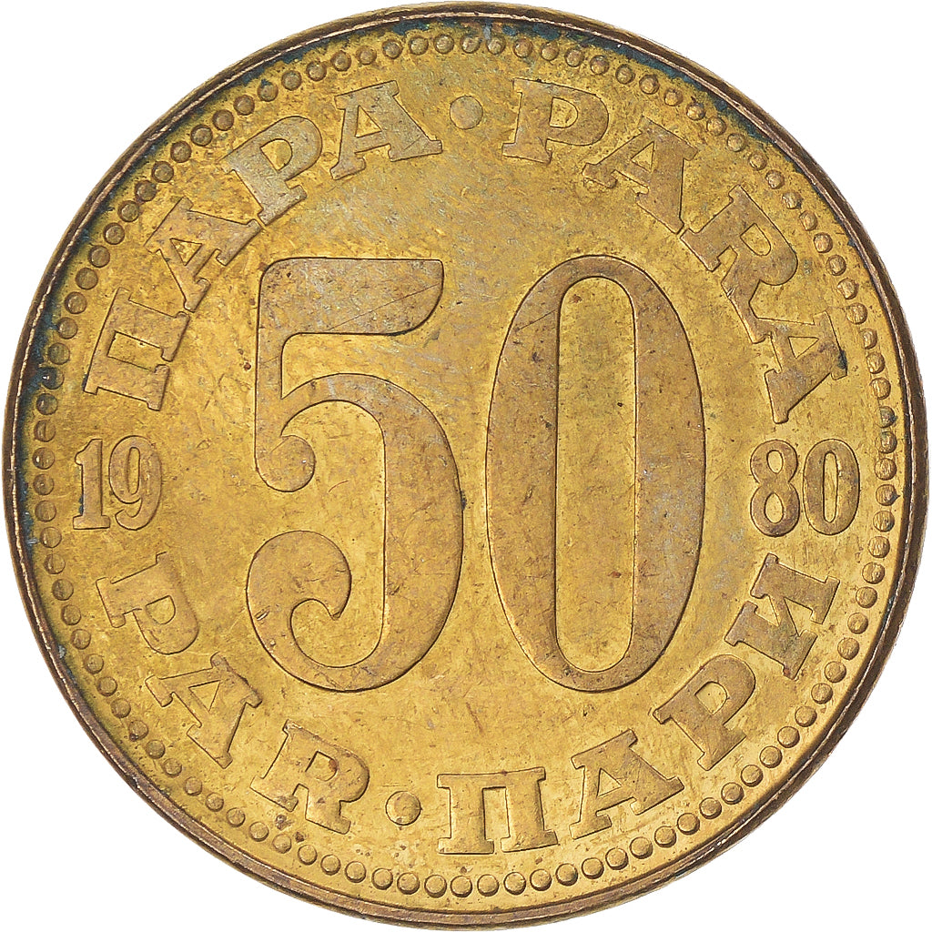Münze, Jugoslawien, 50 Para, 1980