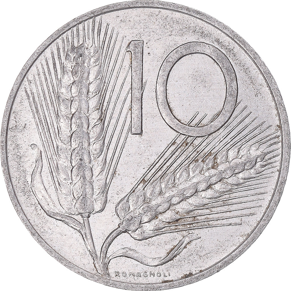 Coin, Italy, 10 Lire, 1980