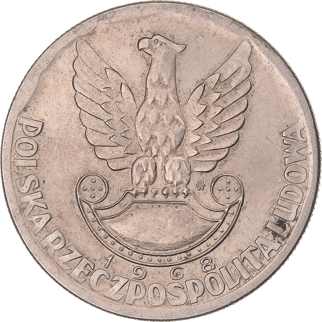 Monnaie, Pologne, 10 Zlotych, 1968