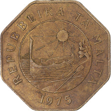 Moeda, Malta, 25 Cents, 1975