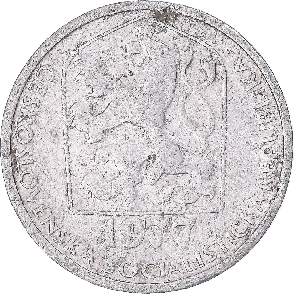 Monnaie, Tchécoslovaquie, 10 Haleru, 1977