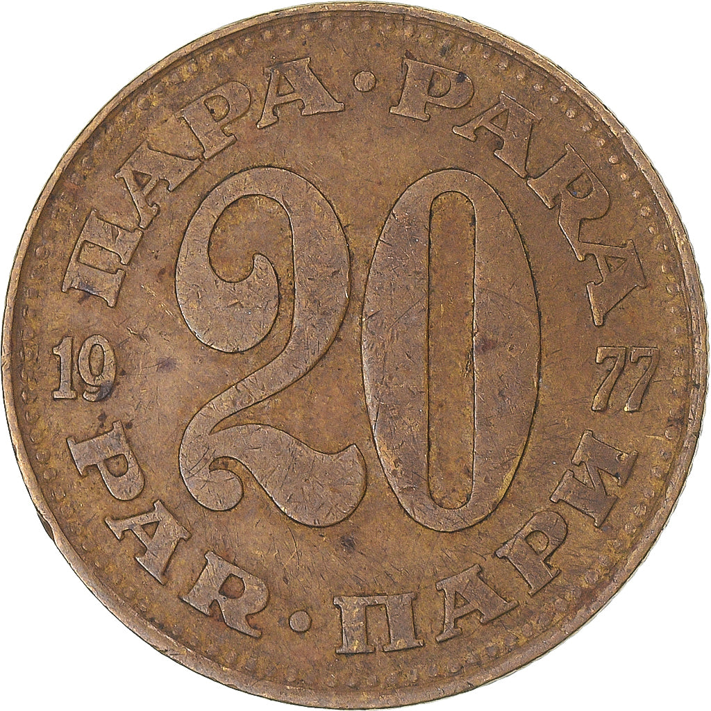 Münze, Jugoslawien, 20 Para, 1977