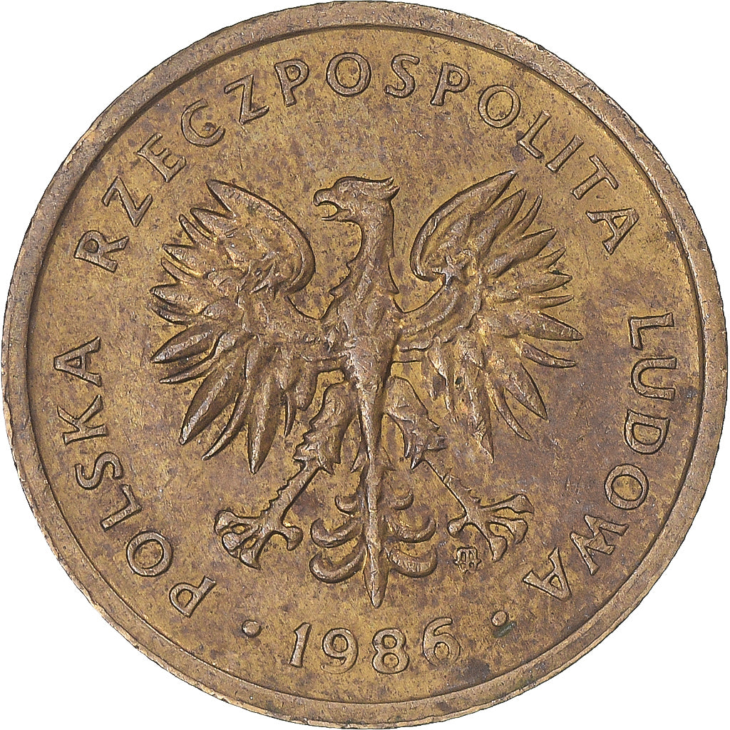 Moneta, Polonia, 2 Zlote, 1986