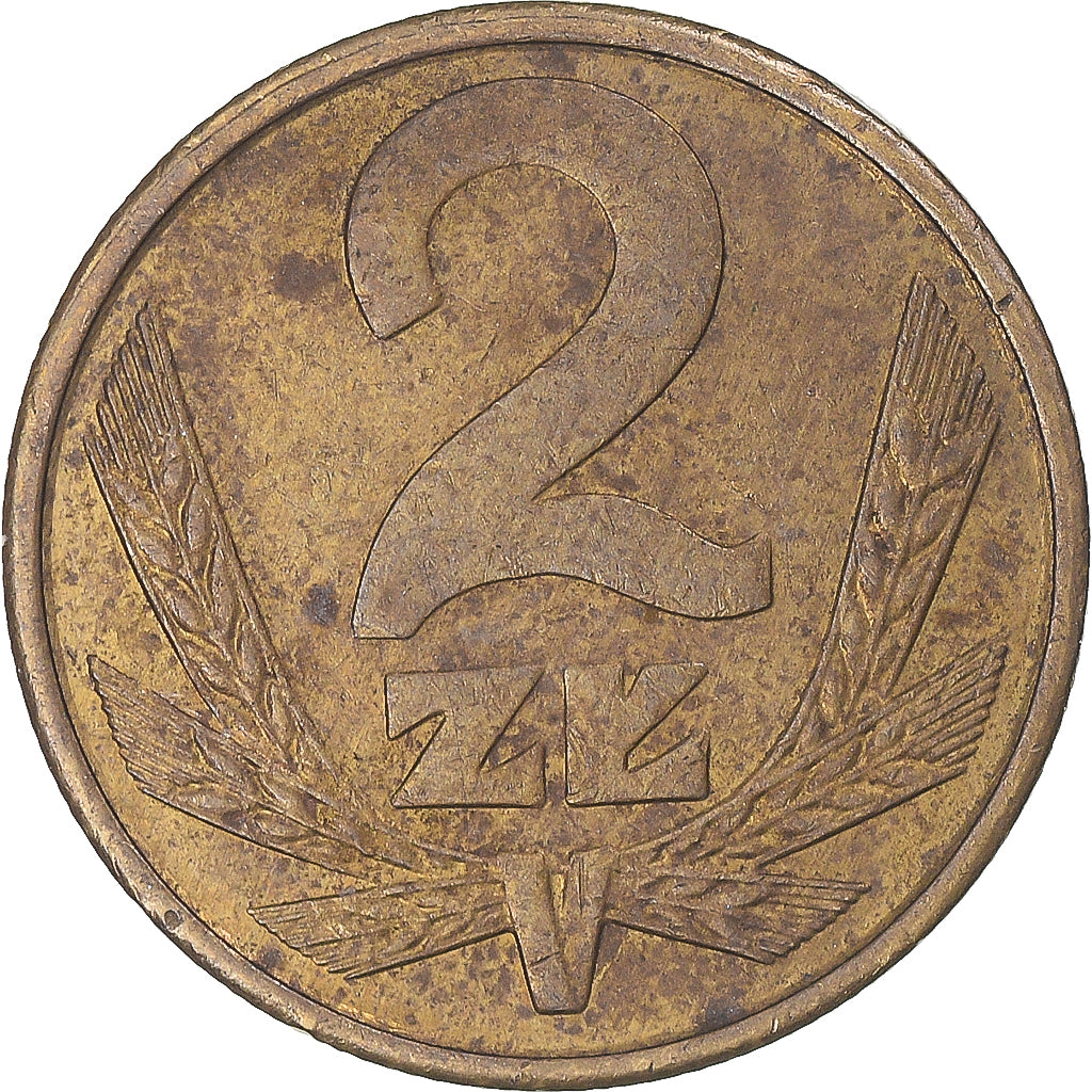 Moneta, Polonia, 2 Zlote, 1986