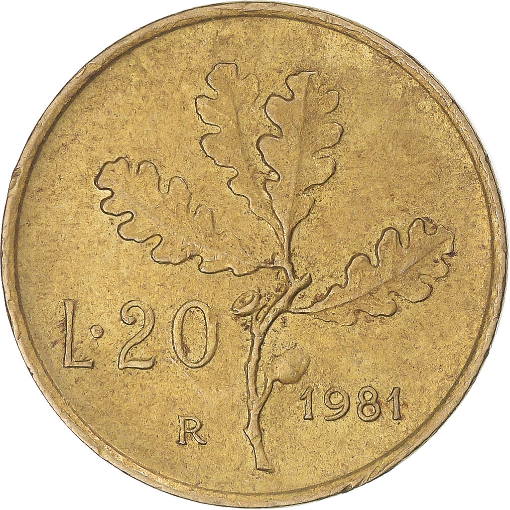 Moneta, Włochy, 20 Lire, 1981