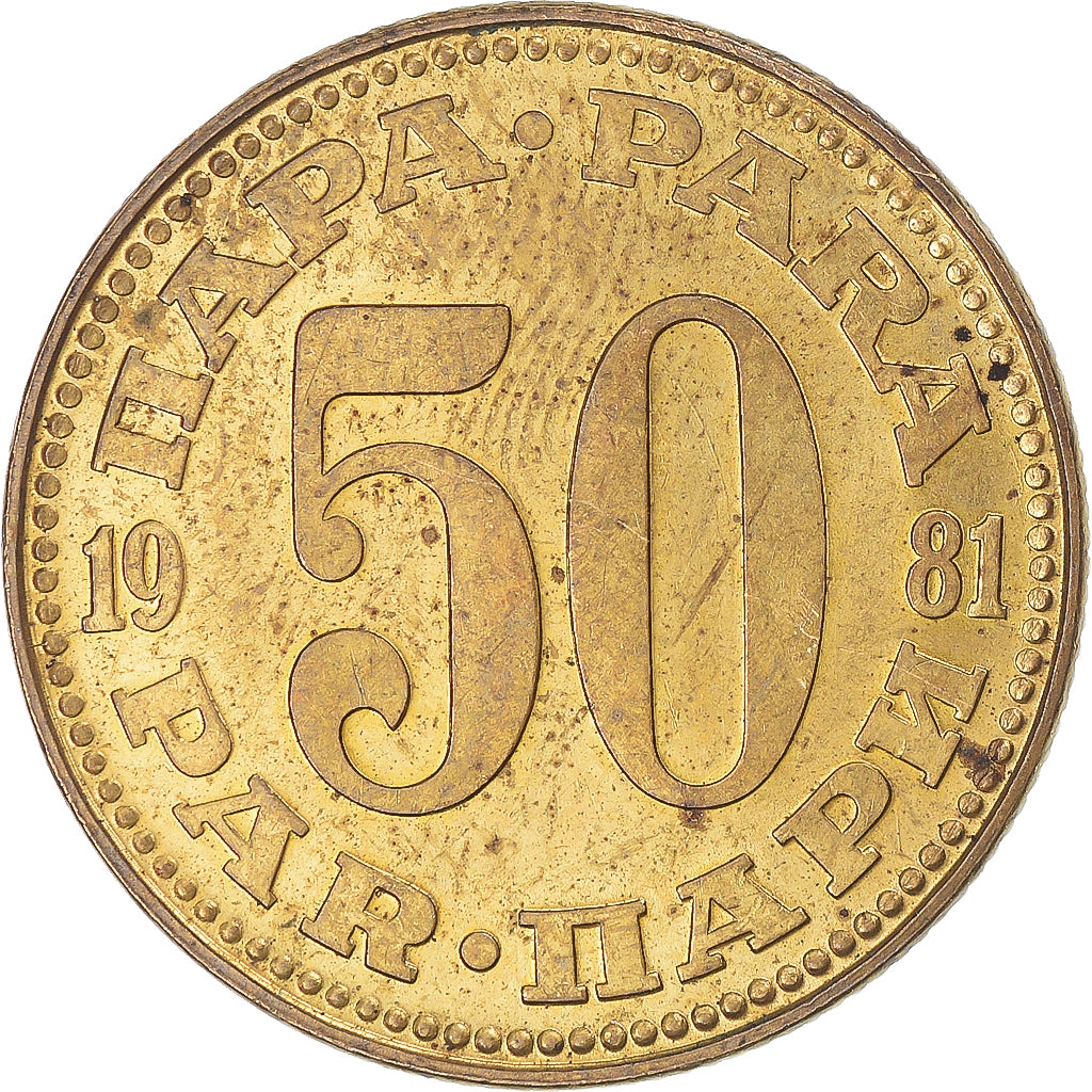 Monnaie, Yougoslavie, 50 Para, 1981