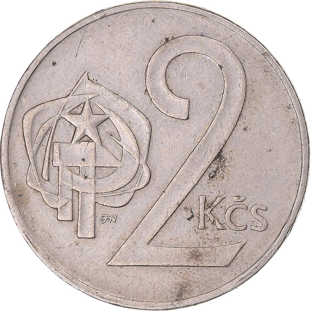 Moneta, Czechosłowacja, 2 Koruny, 1974