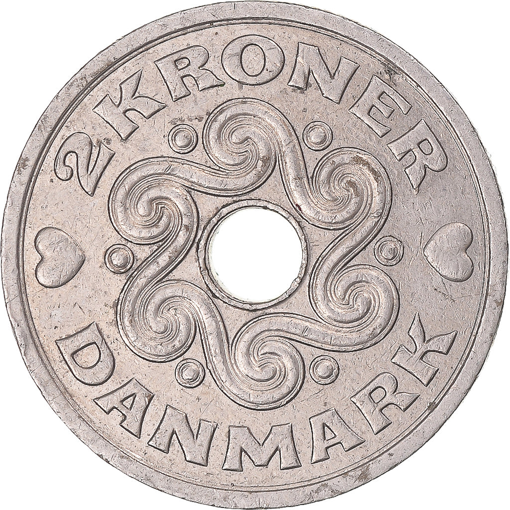 Monnaie, Danemark, 2 Kroner, 1995