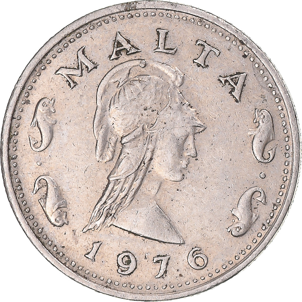 Moneta, Malta, 2 Cents, 1976