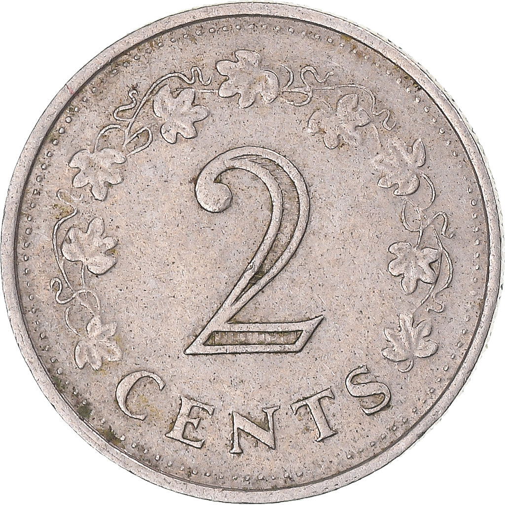 Moneta, Malta, 2 Cents, 1976