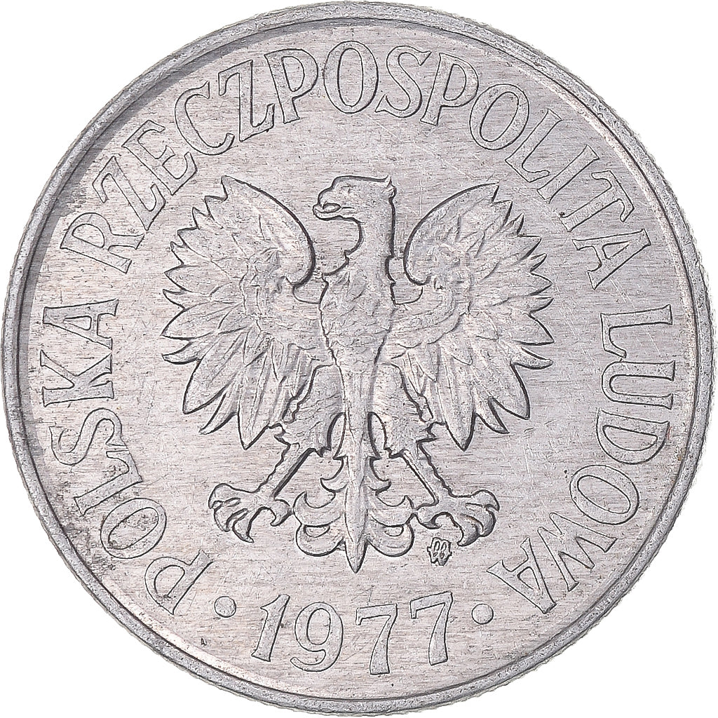 Moneta, Polonia, 50 Groszy, 1977